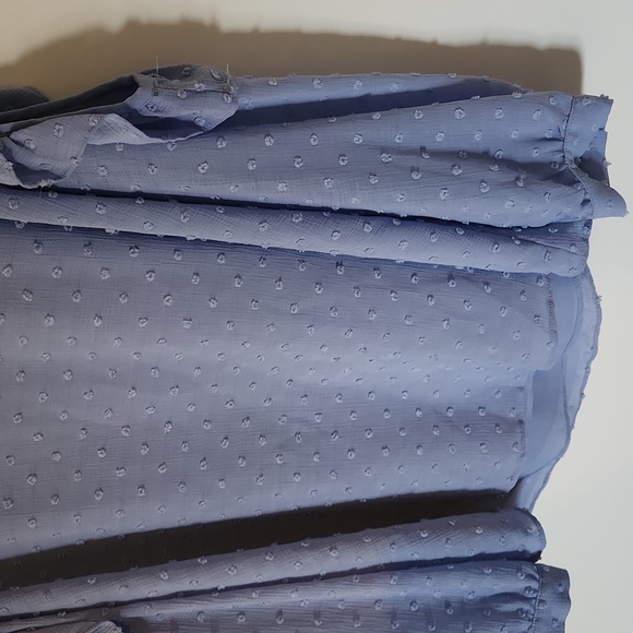 RW&CO blue cold shoulder top - Picture 4 of 5